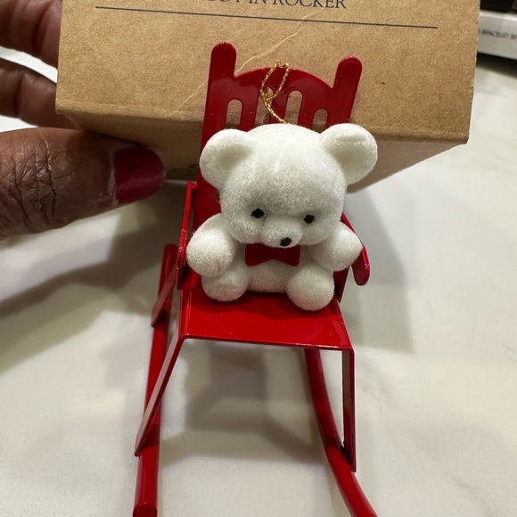 TEDDY BEAR COLLECTION ORNAMENT TEDDY IN ROCKER - Picture 14 of 16